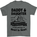 Daddy and Daughter Funny Father's Day Mens T-Shirt Cotton Gildan Charcoal
