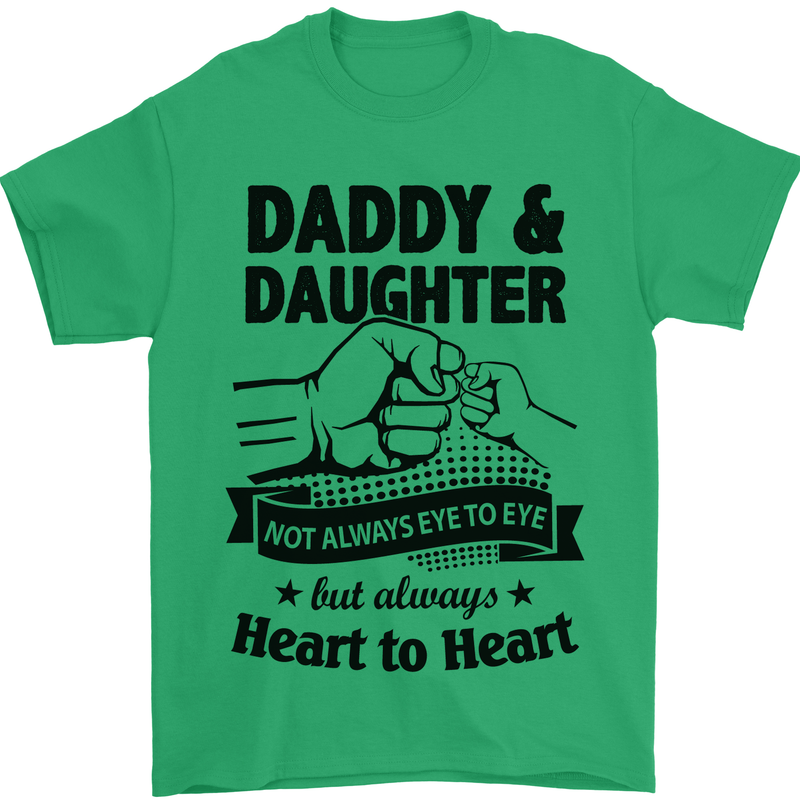 Daddy and Daughter Funny Father's Day Mens T-Shirt Cotton Gildan Irish Green