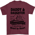 Daddy and Daughter Funny Father's Day Mens T-Shirt Cotton Gildan Maroon
