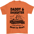 Daddy and Daughter Funny Father's Day Mens T-Shirt Cotton Gildan Orange