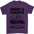 Daddy and Daughter Funny Father's Day Mens T-Shirt Cotton Gildan Purple