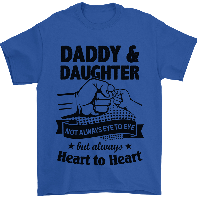 Daddy and Daughter Funny Father's Day Mens T-Shirt Cotton Gildan Royal Blue