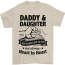 Daddy and Daughter Funny Father's Day Mens T-Shirt Cotton Gildan Sand