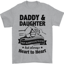 Daddy and Daughter Funny Father's Day Mens T-Shirt Cotton Gildan Sports Grey