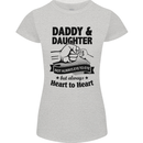 Daddy and Daughter Funny Father's Day Womens Petite Cut T-Shirt Sports Grey