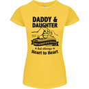 Daddy and Daughter Funny Father's Day Womens Petite Cut T-Shirt Yellow