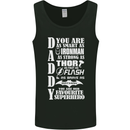 Daddy's Favourite Superhero Father's Day Mens Vest Tank Top Black
