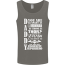 Daddy's Favourite Superhero Father's Day Mens Vest Tank Top Charcoal