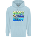 Daddys Fishing Buddy Funny Fisherman Childrens Kids Hoodie Light Blue