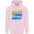 Daddys Fishing Buddy Funny Fisherman Childrens Kids Hoodie Light Pink