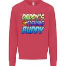 Daddys Fishing Buddy Funny Fisherman Kids Sweatshirt Jumper Heliconia