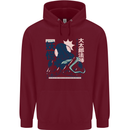 Daidarabotchi Japanese Yokai Mythology Mens 80% Cotton Hoodie Maroon