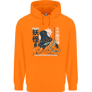 Daidarabotchi Japanese Yokai Mythology Mens 80% Cotton Hoodie Orange