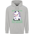 Dairy Is Scary Go Vegan Funny Mens 80% Cotton Hoodie Sports Grey