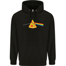 Dark Side of the Pizza Funny Food Mens Hoodie Black