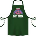 Darts Queen Funny Cotton Apron 100% Organic Forest Green