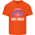 Darts Queen Funny Mens Cotton T-Shirt Tee Top Orange