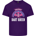 Darts Queen Funny Mens Cotton T-Shirt Tee Top Purple