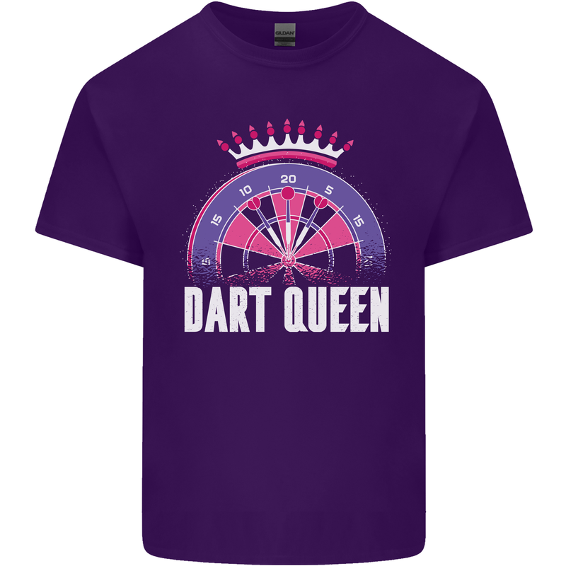 Darts Queen Funny Mens Cotton T-Shirt Tee Top Purple