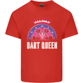 Darts Queen Funny Mens Cotton T-Shirt Tee Top Red