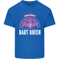 Darts Queen Funny Mens Cotton T-Shirt Tee Top Royal Blue