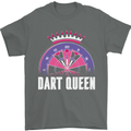 Darts Queen Funny Mens T-Shirt Cotton Gildan Charcoal