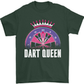 Darts Queen Funny Mens T-Shirt Cotton Gildan Forest Green
