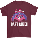 Darts Queen Funny Mens T-Shirt Cotton Gildan Maroon