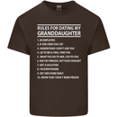 Dating My Granddaughter Grandparent's Day Mens Cotton T-Shirt Tee Top Dark Chocolate