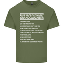 Dating My Granddaughter Grandparent's Day Mens Cotton T-Shirt Tee Top Military Green