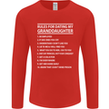 Dating My Granddaughter Grandparent's Day Mens Long Sleeve T-Shirt Red