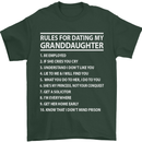 Dating My Granddaughter Grandparent's Day Mens T-Shirt Cotton Gildan Forest Green