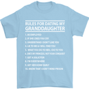 Dating My Granddaughter Grandparent's Day Mens T-Shirt Cotton Gildan Light Blue
