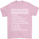 Dating My Granddaughter Grandparent's Day Mens T-Shirt Cotton Gildan Light Pink