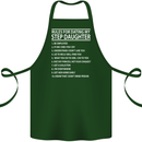 Dating My Step Daughter Funny Father's Day Cotton Apron 100% Organic Forest Green