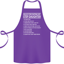 Dating My Step Daughter Funny Father's Day Cotton Apron 100% Organic Purple