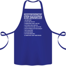 Dating My Step Daughter Funny Father's Day Cotton Apron 100% Organic Royal Blue