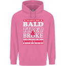 Daughter Bald Tired & Broke Father's Day Mens 80% Cotton Hoodie Azelea