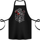 Death Apple Day of the Dead La Catrina Cotton Apron 100% Organic Black