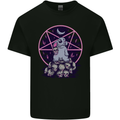 Demonic Satanic Rabbit With Skulls Mens Cotton T-Shirt Tee Top Black