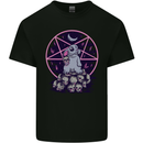 Demonic Satanic Rabbit With Skulls Mens Cotton T-Shirt Tee Top Black