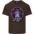 Demonic Satanic Rabbit With Skulls Mens Cotton T-Shirt Tee Top Dark Chocolate