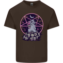 Demonic Satanic Rabbit With Skulls Mens Cotton T-Shirt Tee Top Dark Chocolate