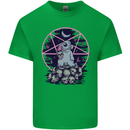 Demonic Satanic Rabbit With Skulls Mens Cotton T-Shirt Tee Top Irish Green