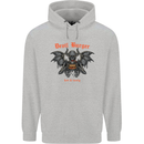 Devil Burger Demon Satan Grim Reaper BBQ Childrens Kids Hoodie Sports Grey