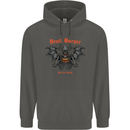 Devil Burger Demon Satan Grim Reaper BBQ Childrens Kids Hoodie Storm Grey