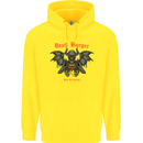 Devil Burger Demon Satan Grim Reaper BBQ Childrens Kids Hoodie Yellow