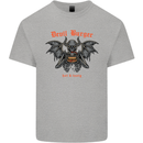 Devil Burger Demon Satan Grim Reaper BBQ Mens Cotton T-Shirt Tee Top Sports Grey