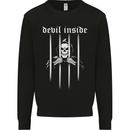 Devil Inside Grim Reaper Satan Skull Gothic Mens Sweatshirt Jumper Black