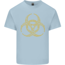 Digital Biohazard Gaming Gamer Zombie Mens Cotton T-Shirt Tee Top Light Blue